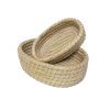 Traditional Handwoven Hogla (Seagrass) Basket