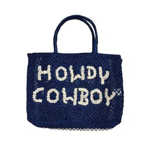 Bangladeshi Natural Fiber “Howdy Cowboy” Jute Tote Bag