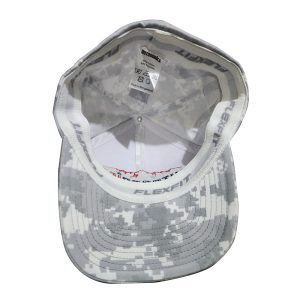 Snow Camouflage Embroidered Hat Inside View