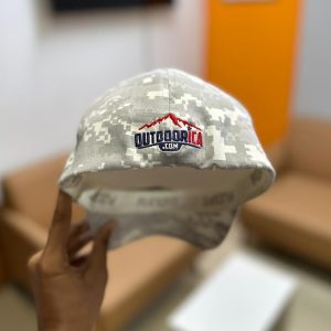 Snow Camouflage Embroidered Hat Back