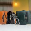 Men's Genuine Leather Belt & Short Wallet Set - Bulk OEM Production