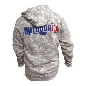 Snow Camouflage Outdoor Hunting Hoodie (380 GSM) Back