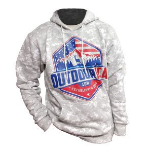 Snow Camouflage Outdoor Hunting Hoodie (380 GSM)