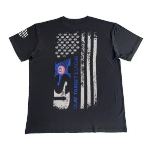 US Clay Target & Flag Giant Print T-Shirt (180 GSM)