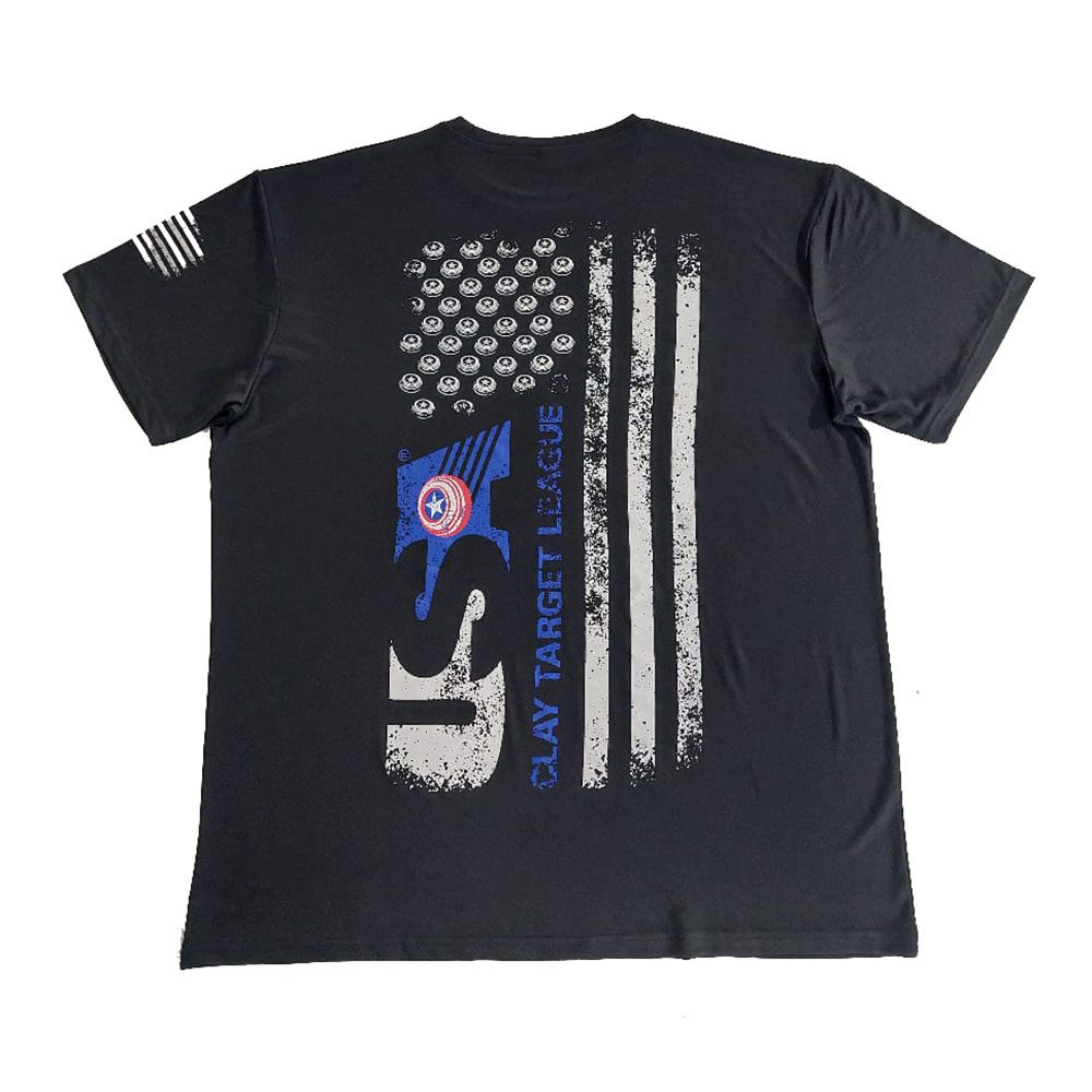 US Clay Target & Flag Giant Print T-Shirt (180 GSM)