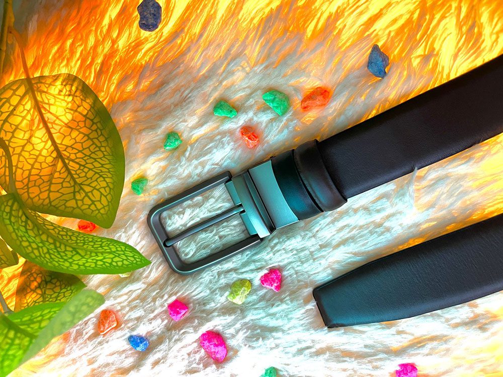 Men's Reversible Leather Belt - Dual-Face, Bulk Manufacturing