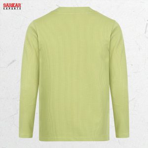 Premium Zip Swipe Shirt – Olive (Waffle Fabric)