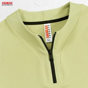 Premium Zip Swipe Shirt – Olive (Waffle Fabric)