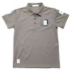 Dark Gray Polo Shirt with Print & Patches for Youth and Adult ODM/OEM