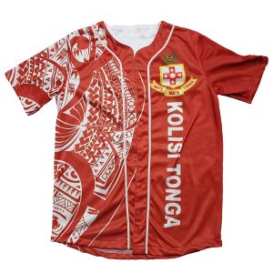 Polynesian Island Tonga Tribal Pattern Short-Sleeve Custom Shirt