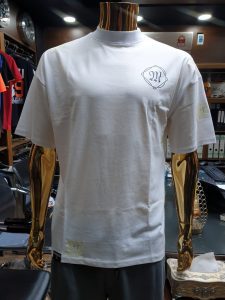 High-Neck Short Sleeve T-Shirt (Cotton / Poly / Spandex Blends)