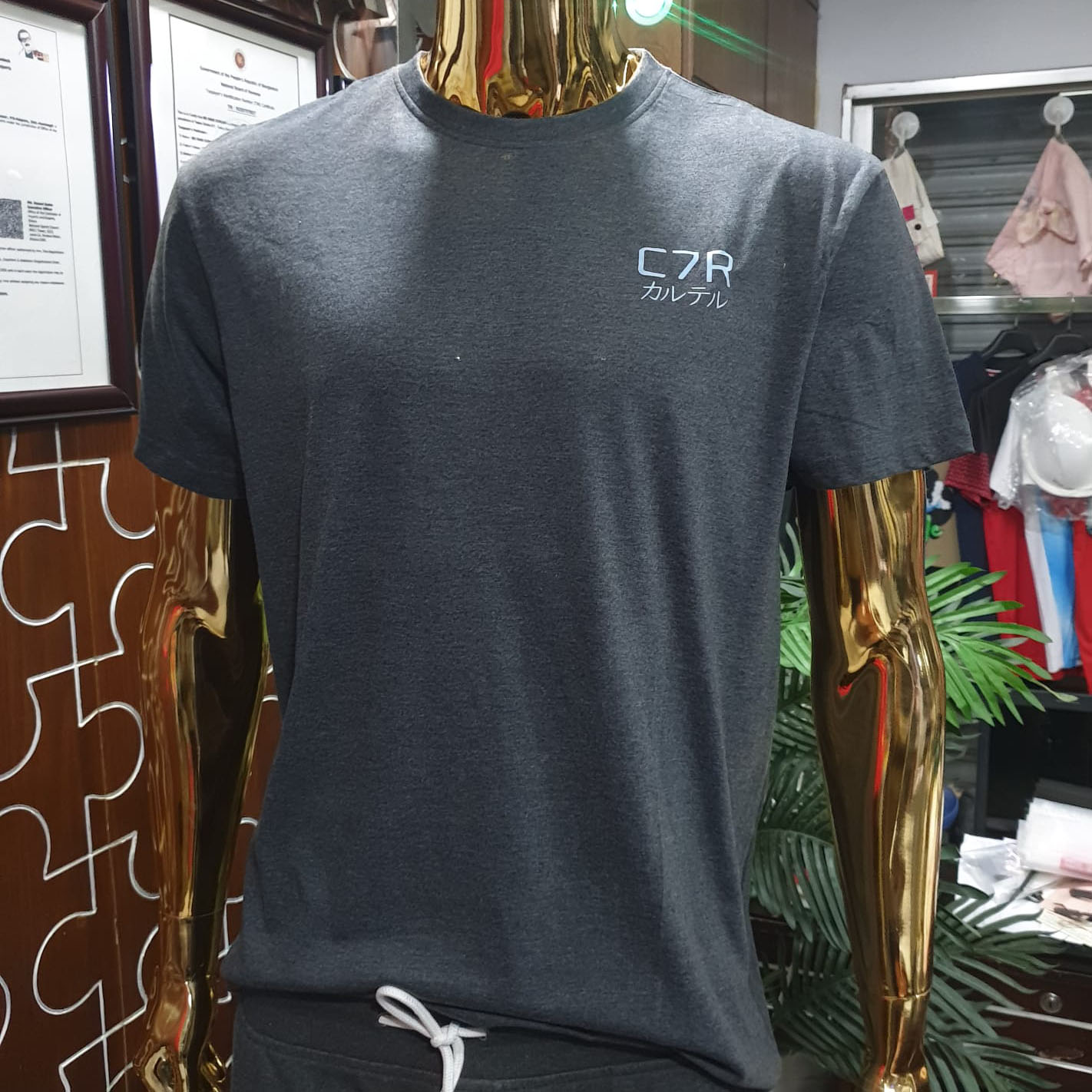 Blueish Mélange T-Shirt – OEM/ODM Bulk Manufacturing