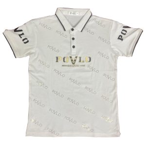 Kids & Youth Polo Shirt | Allover Printed with Emboss, Rhinestones & Flock