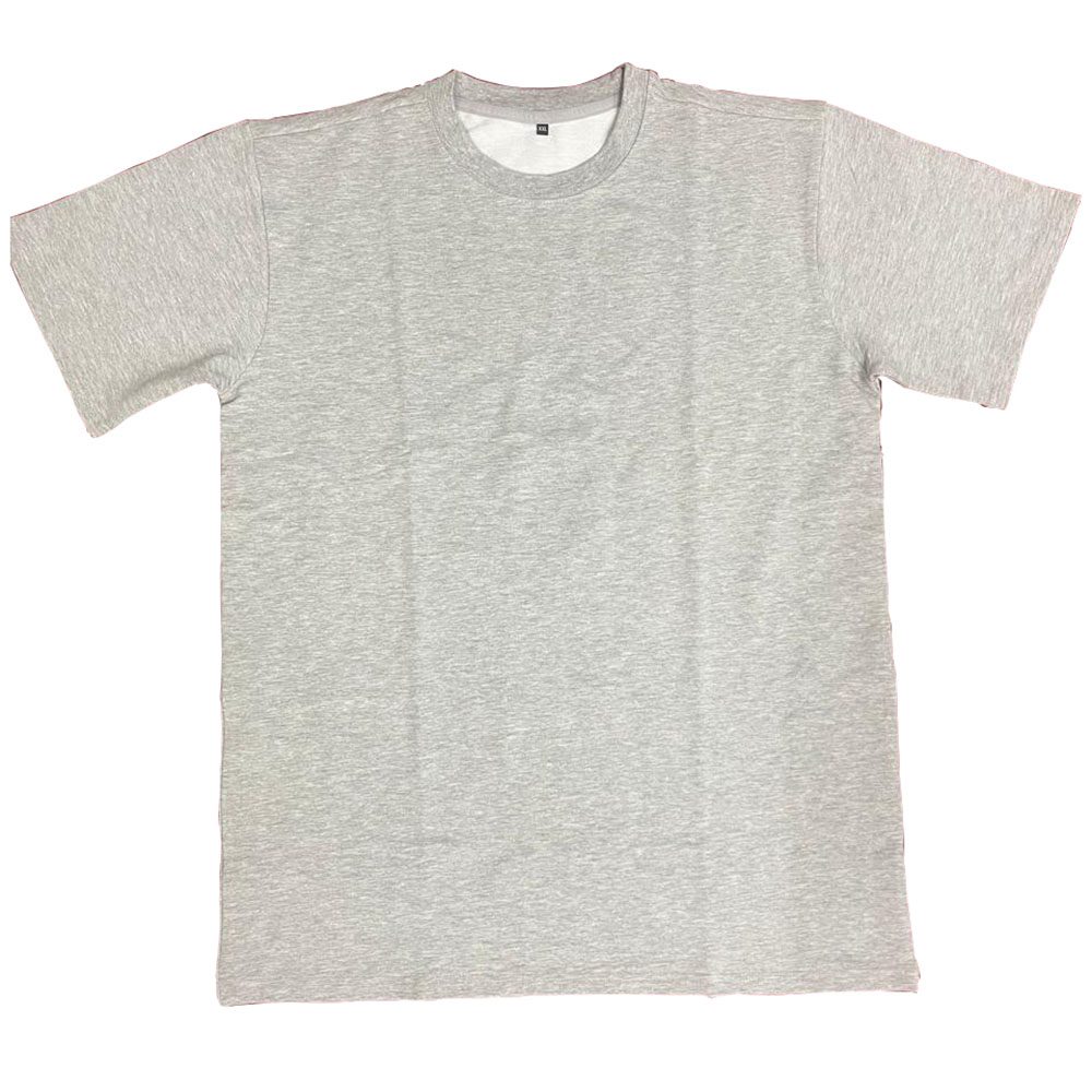 Unisex Gray Melange Blank T-Shirt | Knitted & Dyed Fabric
