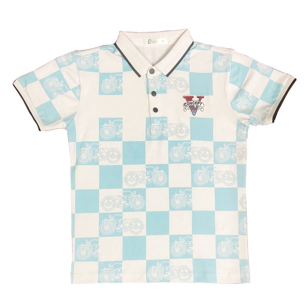 Kids & Youth Polo Shirt | Allover Printed with Logo Emboss