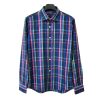 Men’s Classic Color Cashmere Check Shirt