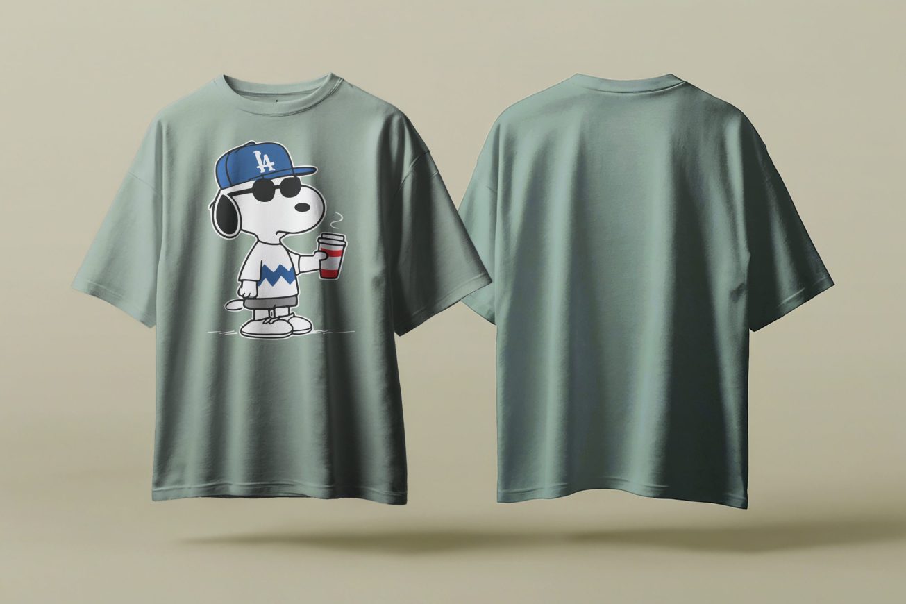 Oversized Drop Shoulder T-Shirt – 100% Organic Cotton