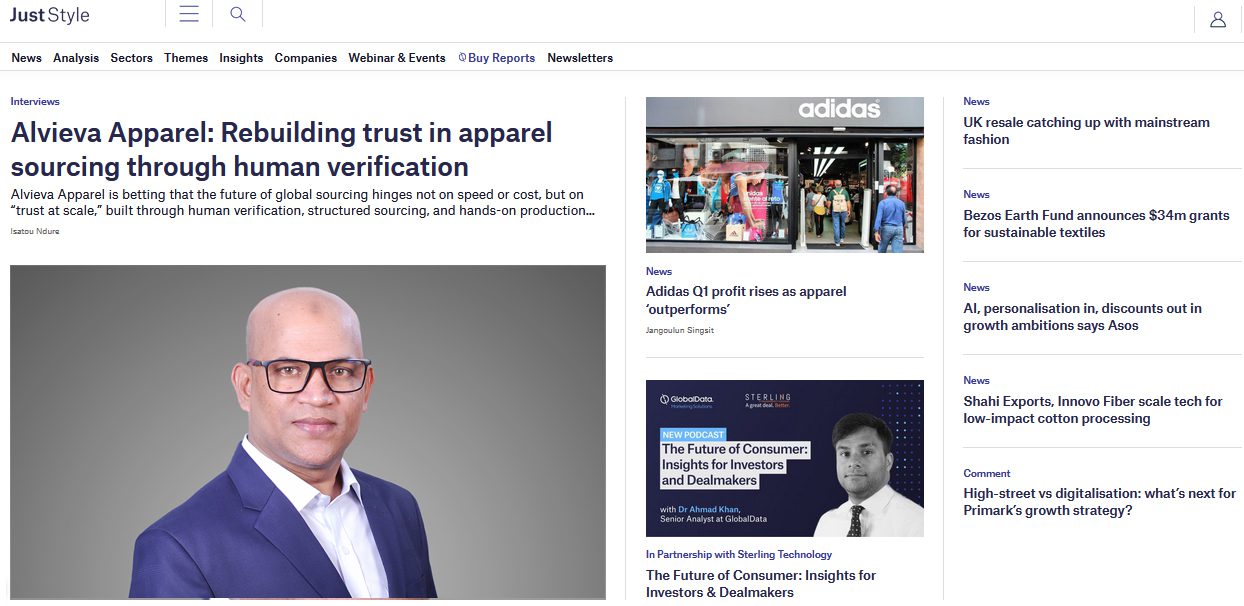 Alvieva As Featured in Just Style