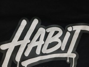 Suede Ink Print Luxury Streetwear Heavyweight T-Shirt for ODM/OEM Manufacturing Print Closeup