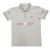 Premium Emboss Print Cotton Lycra Polo Shirt with Patch Decoration for ODM/OEM Manufacturing