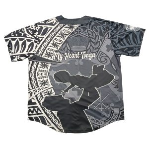 Custom Polynesian Tribal Tonga Pattern Men's Short Sleeve Casual Shirt Back View