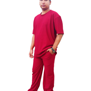 Luxury Dropshoulder T-Shirt & Ponte Roma Trouser Set for Men & Women ODM/OEM Manufacturing