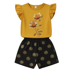 Summer Cotton Boutique Girls Clothing Set ODM/OEM Manufacturing